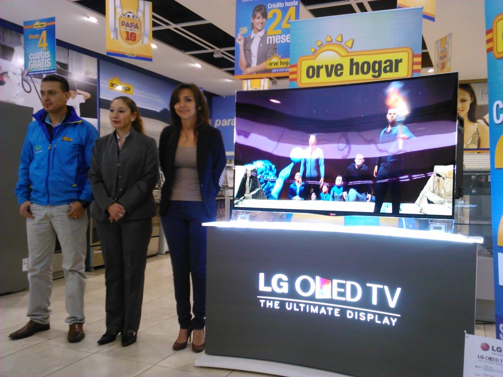Orve Hogar presenta el primer  televisor curvo en Ecuador